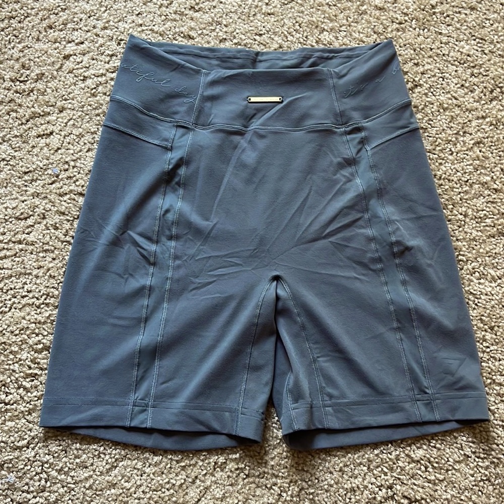 Gymshark Slate Blue High-Waist Bike Shorts